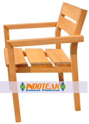 Danish Stacking Arm Chair
