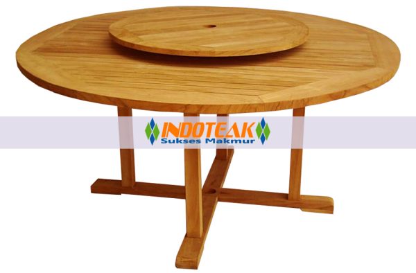 Round Table 150 CM with Lazy Susan