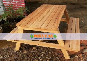 Teak Picnic Bench And Table