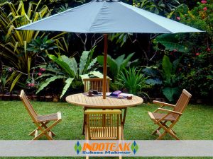 Pacific Garden FurnitureRound Folding Table And Chairs