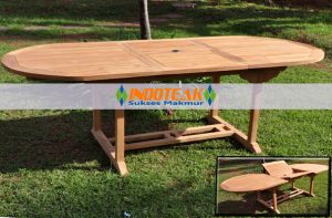 Oval Extending Table 120CM